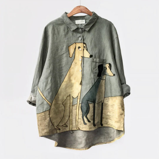 Caryna™ | Dog Art Blouse