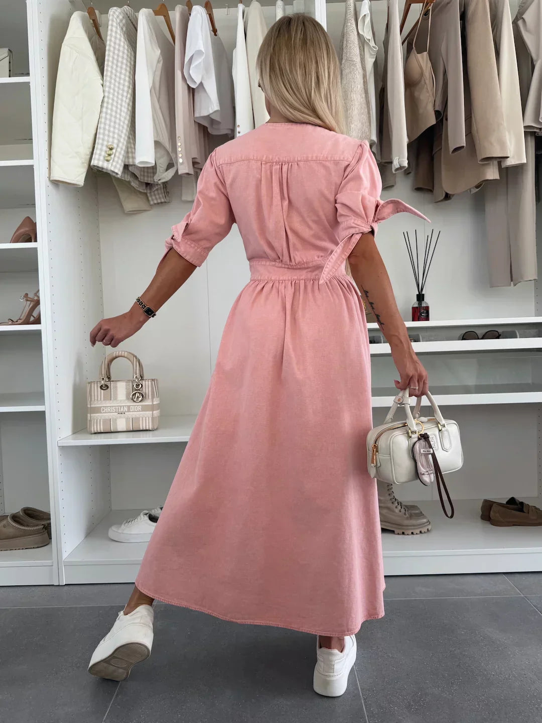 Phiora™ | Radiant Denim Dress